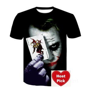 Men's Joker T-Shirt Graphic Print Tee Crew Neck - Short Sleeve - Fashion Tee